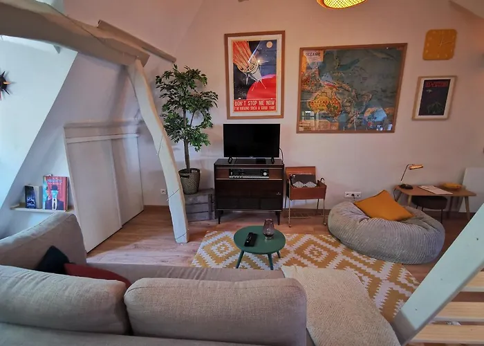 Appartement Treehouse - Funky - Terrasse Sur Le Toit - Mezzanine - Full