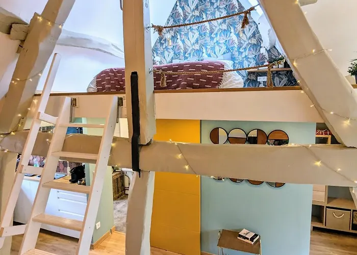 Appartement Treehouse - Funky - Terrasse Sur Le Toit - Mezzanine - Full